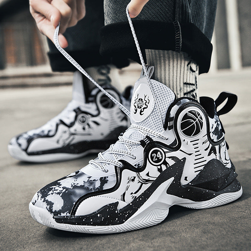 Damen Hochleistungs-Basketball-Sneaker mit atmungsaktivem Mesh-Obermaterial und rutschfester Sohle
