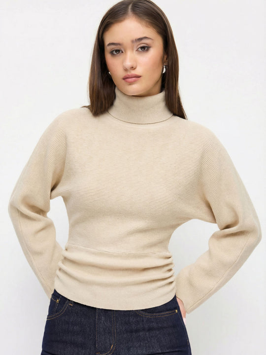 Damen Eleganter Rollkragenpullover Shop Nory