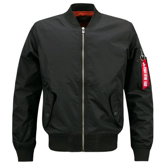 Herren Wattierter Bomberblouson im Pilotenstil mit Ärmel-Utilitytasche und Rippbündchen Shop Nory