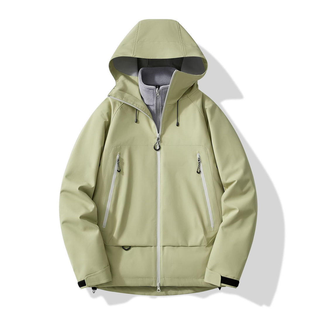 Herren technisch-isolierende Softshelljacke mit Kapuze und Fleece-Innenkragen Shop Nory