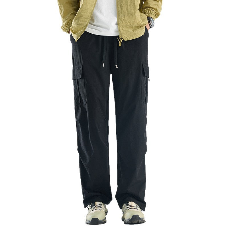 Herren Breite Tech‑Cargo‑Hose mit Utility‑Taschen und verstellbarem Bund Shop Nory