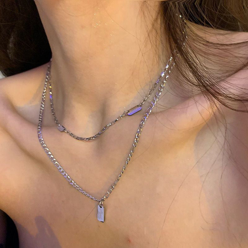 Damen mehrlagige modische Halskette Shop Nory