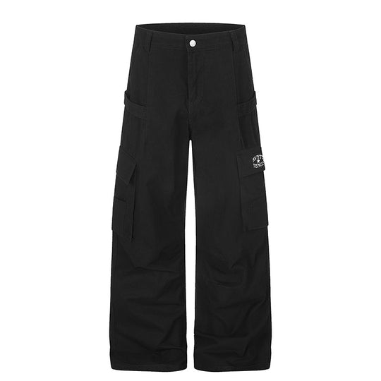 Damen Cargo-Hose mit hohem Bund, Multifunktions-Taschen und weitem Culotte-Schnitt Shop Nory