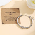 Damenarmband mit Herzanhänger und personalisierbarem Charm Shop Nory