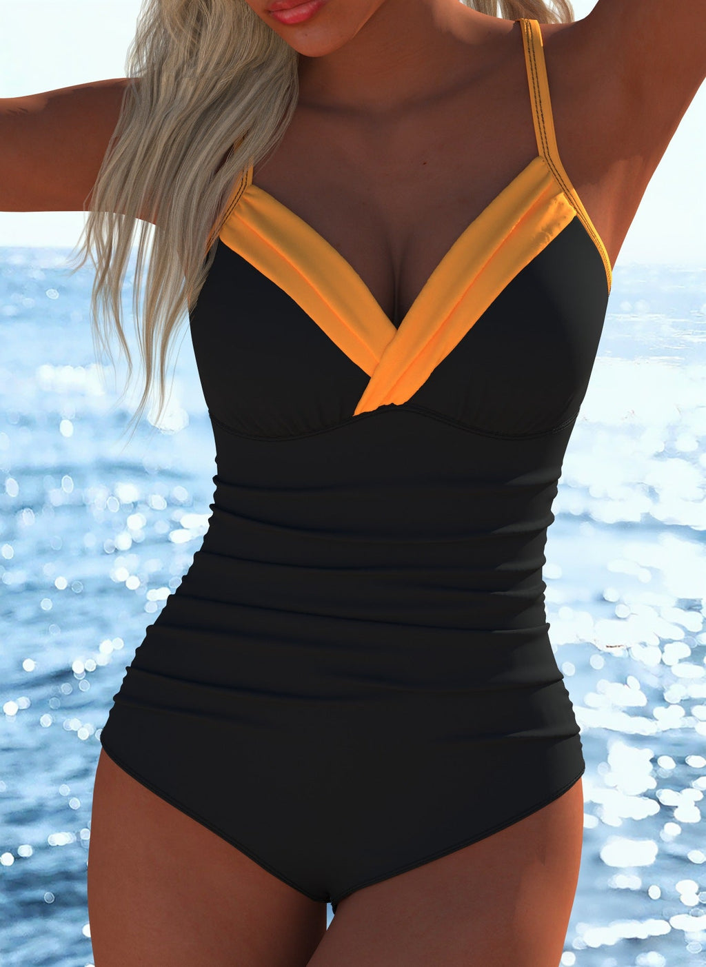 Damen Badeanzug Shopnory