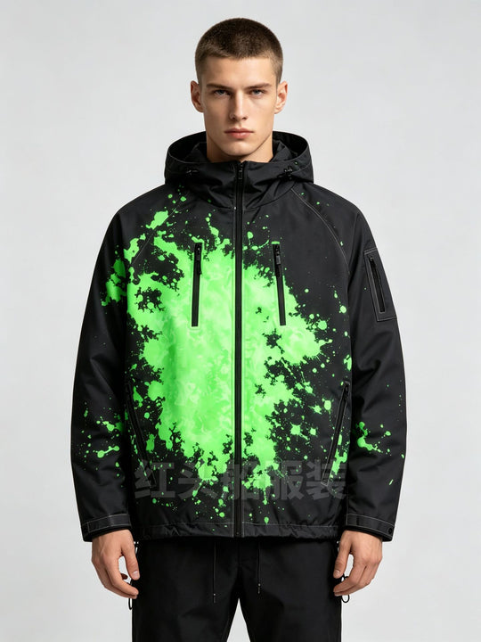 Herren Sportliche Jacke mit hoher Funktionalität und buntem Druck