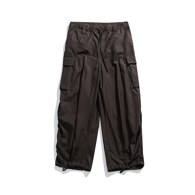Unisex Weite Cargo-Hose mit Tunnelzugbund, großen Pattentaschen und verstellbarem Saum Shop Nory