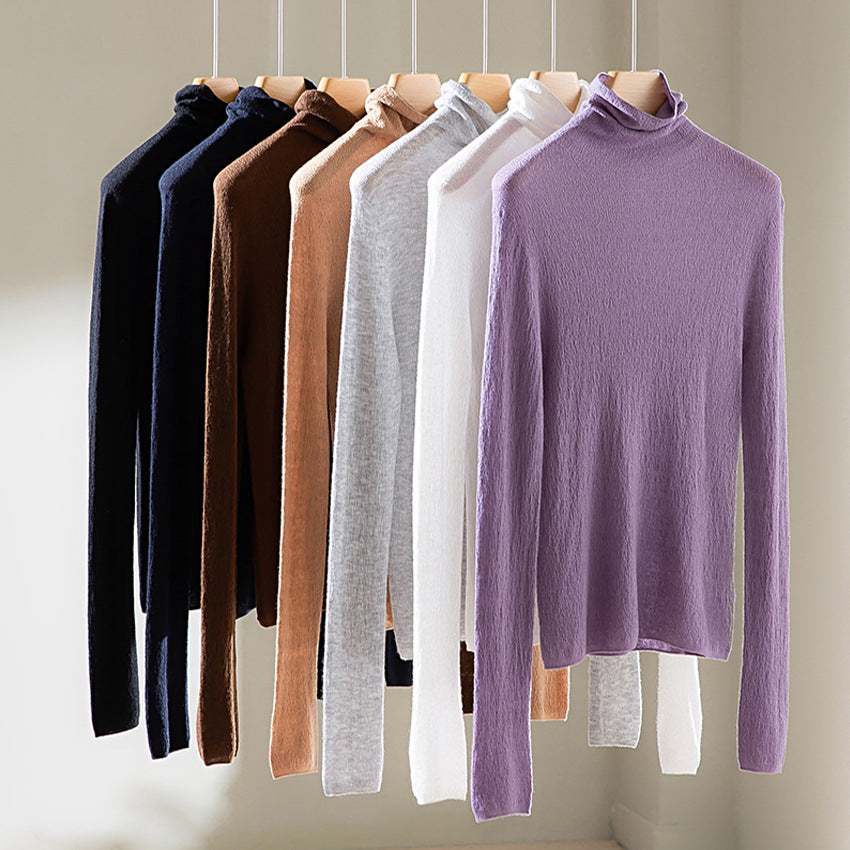Damen Feiner ultraleichter Rollkragenpullover aus Stretch‑Feinstrick Shop Nory