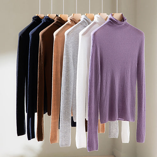 Damen Feiner ultraleichter Rollkragenpullover aus Stretch‑Feinstrick Shop Nory