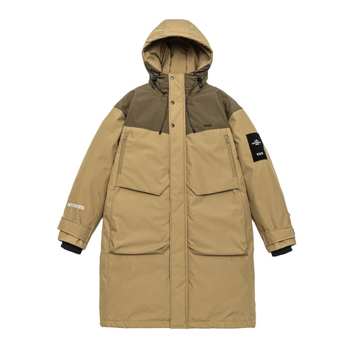Herren Wasserabweisender Stepp-Winterparka mit Kapuze und Multifunktionstaschen Shop Nory
