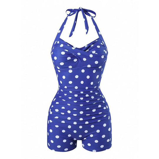 Damen Einteiler Badeanzug mit halterneck Design und moderner Passform