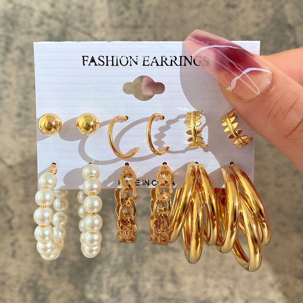 Damen Ohrringe Set mit abwechslungsreichen Designs und eleganten Akzenten Shop Nory