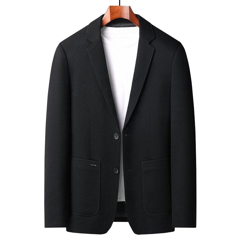 Herren Casual-Sakko mit unstrukturierter Silhouette, Waffelstruktur und aufgesetzten Taschen Shop Nory
