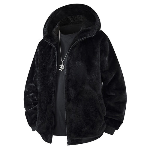 Herren Fleece Jacke mit Kapuze Shop Nory