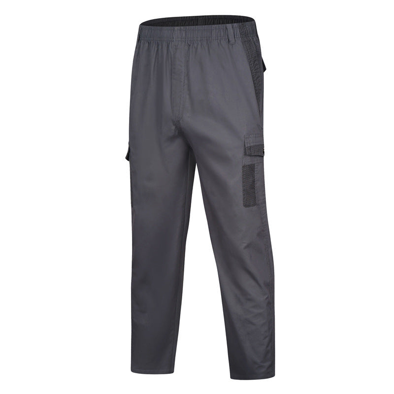 Herren Cargo-Freizeithose mit elastischem Bund, Mehrfach‑Taschen und Mesh‑Einsätzen Shop Nory