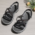 Damen Sportliche Trekking-Sandalen mit verstellbarem Riemen und gepolsterter Sohle