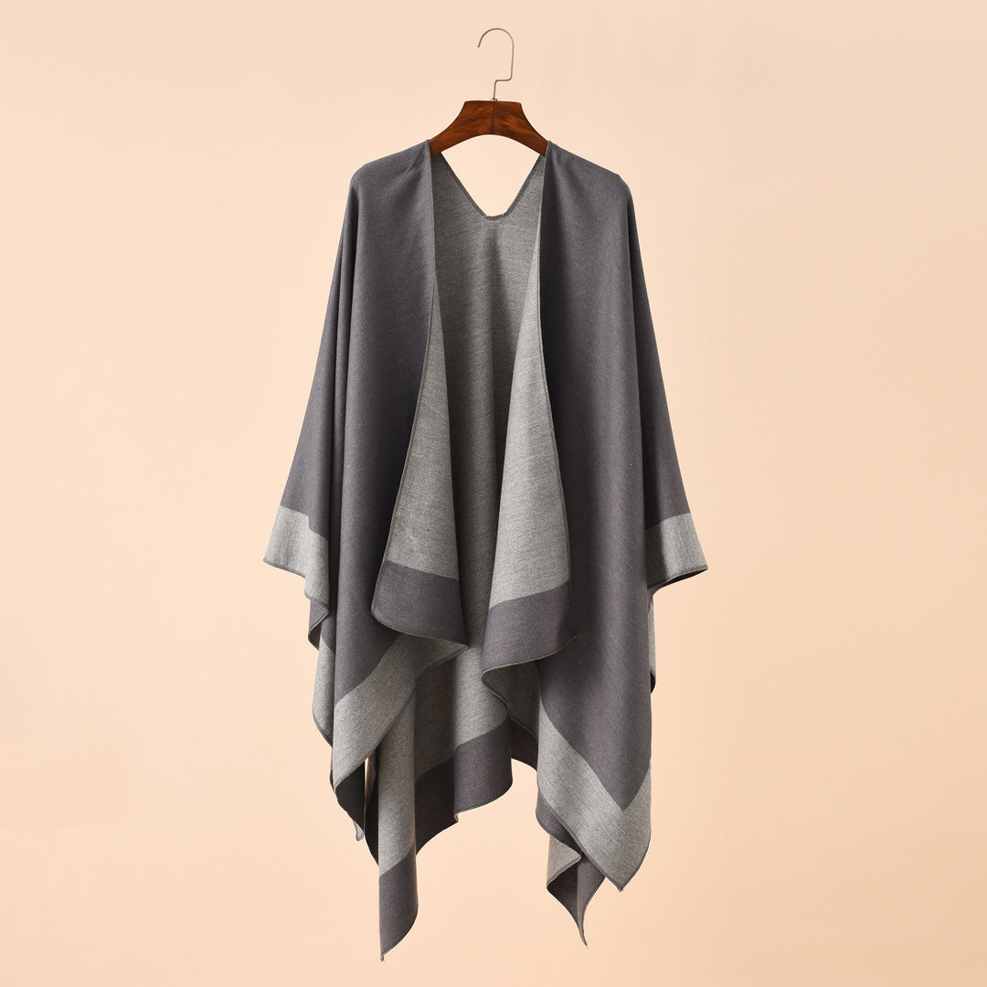 Damen Wendeponcho aus feiner Kaschmir-Mischung Shop Nory