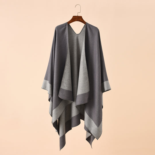Damen Wendeponcho aus feiner Kaschmir-Mischung Shop Nory