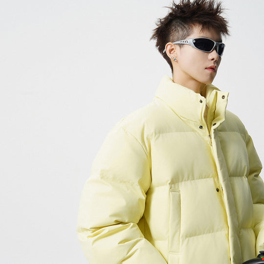 Herren Kurz geschnittene Oversize Steppjacke mit hohem Kragen Shop Nory