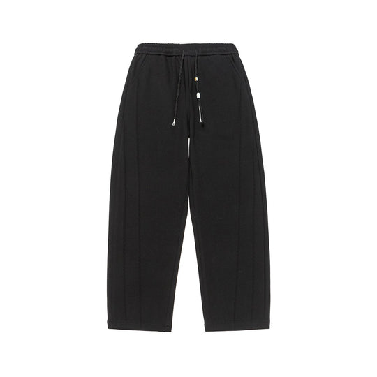 Damen Weite High‑Waist Jogginghose mit Ziernähten und Kordelzug Shop Nory