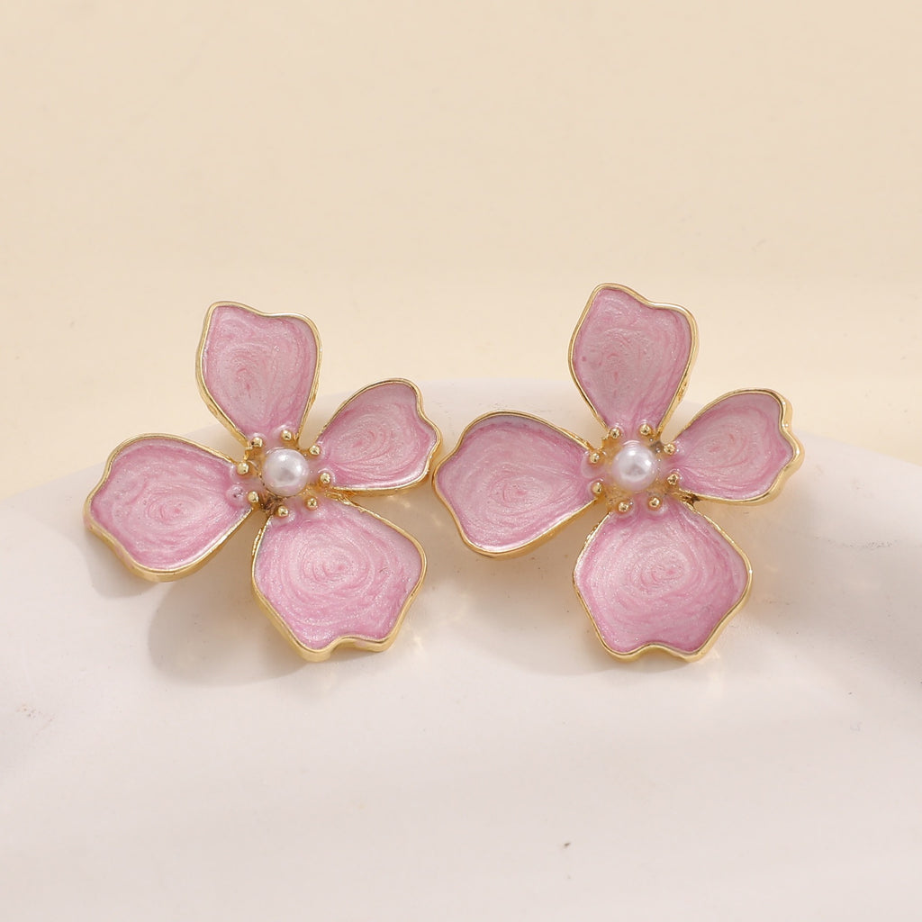 Damen Ohrstecker im kunstvollen Orchideen-Design Shop Nory