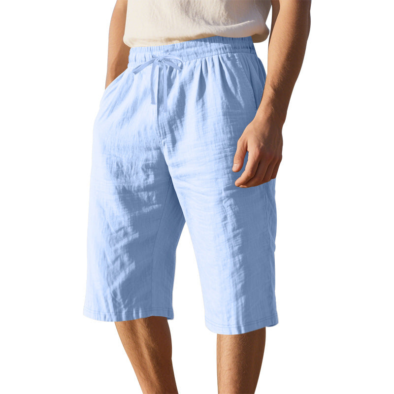 Herren leichte Freizeithose mit elastischem Bund und praktischen Taschen