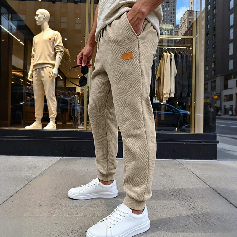 Herren Stepp-Jogginghose mit geometrischem Strukturmuster Shop Nory