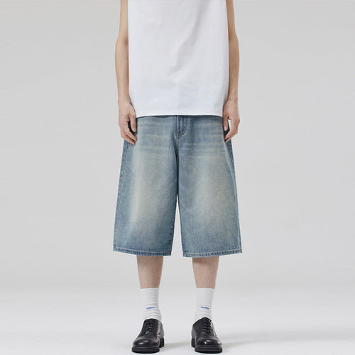 Damen Weite Denim-Culotte im lässigen Schnitt