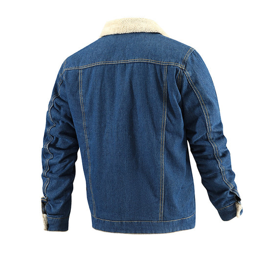 Herren Fleecegefütterte Jeansjacke Shop Nory