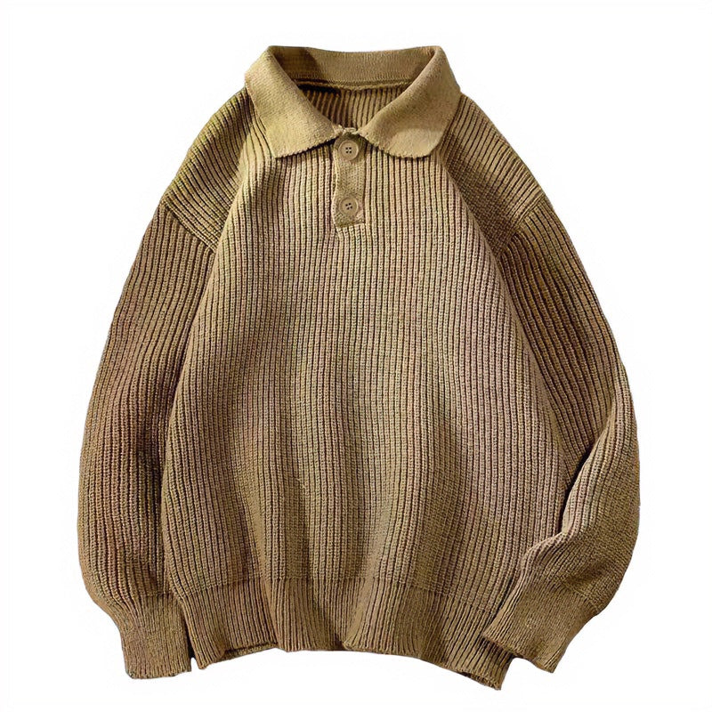 Damen Feinstrick-Polopullover mit Rippenstruktur und Zwei-Knopf-Leiste Shop Nory