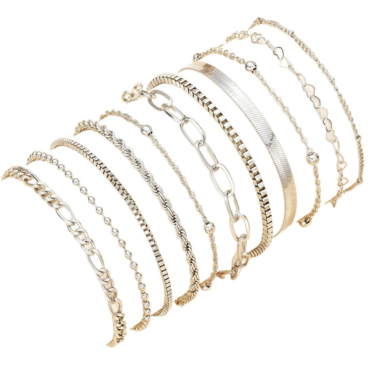 Damen Armband-Set mit eleganten und modernen Gliederdesigns Shop Nory
