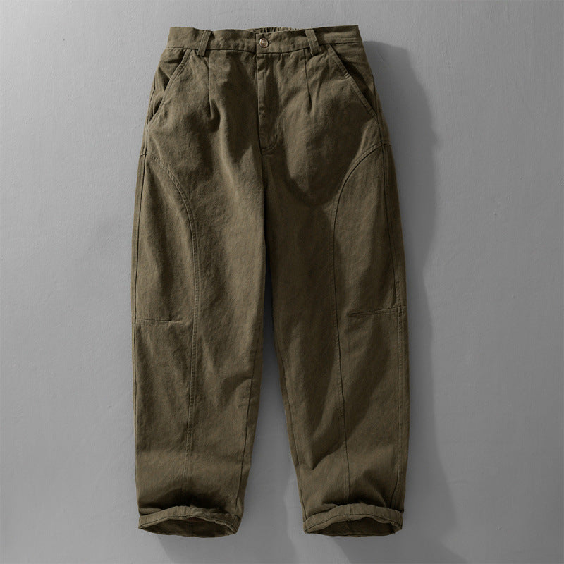 Herren Lockere Cargohose im Utility‑Stil mit verstärkten Kniepaneelen und konischem Bein Shop Nory