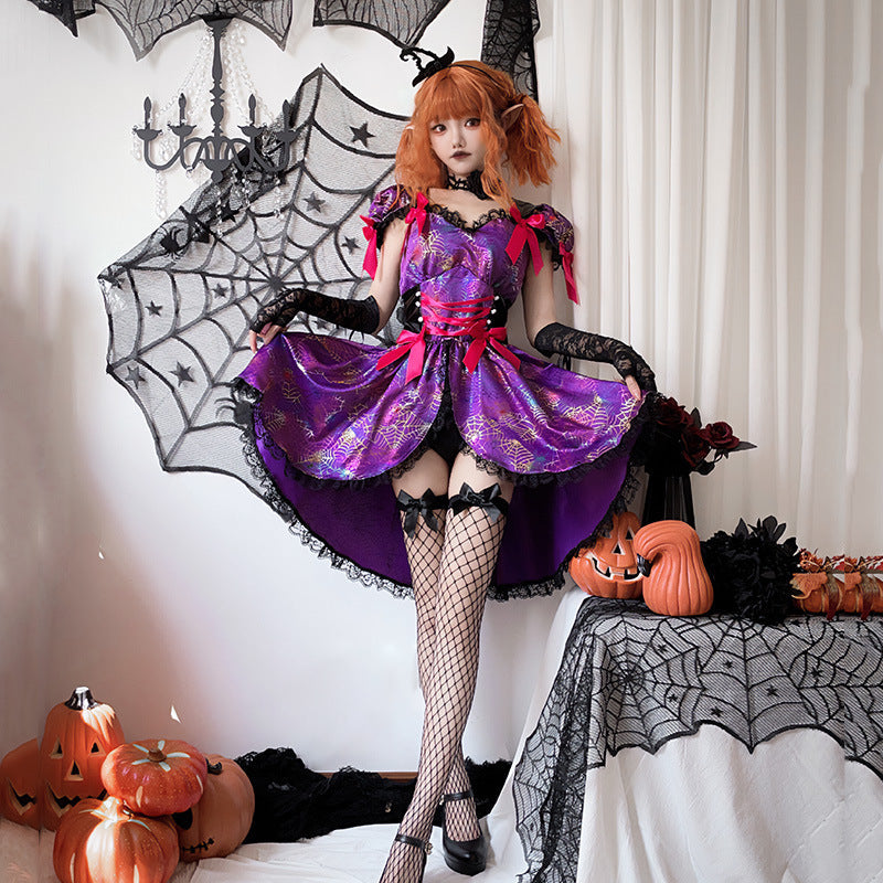 Damen Hexenkostüm mit Spitzenakzenten und Zubehör Shop Nory