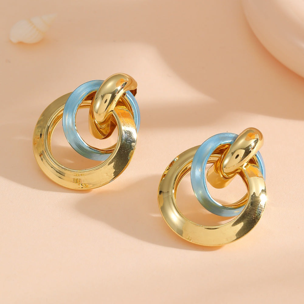 Damen Ohrhänger im eleganten Ringdesign Shop Nory