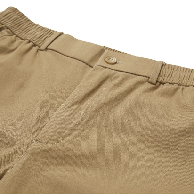 Herren Gerade geschnittene Cargo-Hose mit elastischem Bund und aufgesetzten Klappentaschen Shop Nory