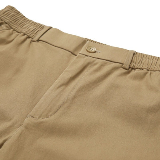 Herren Gerade geschnittene Cargo-Hose mit elastischem Bund und aufgesetzten Klappentaschen Shop Nory