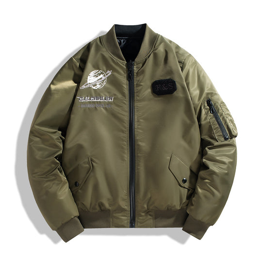 Herren Modische Bomberjacke mit hochschließendem Kragen Shop Nory