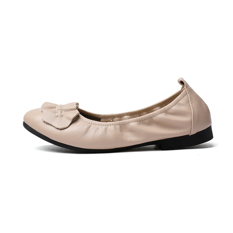 Damen Ballerinas mit dekorativem Schleifenakzent und rutschfester Sohle