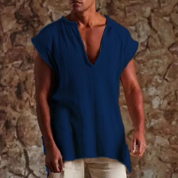 Herren lockeres Tunika-Shirt Shopnory