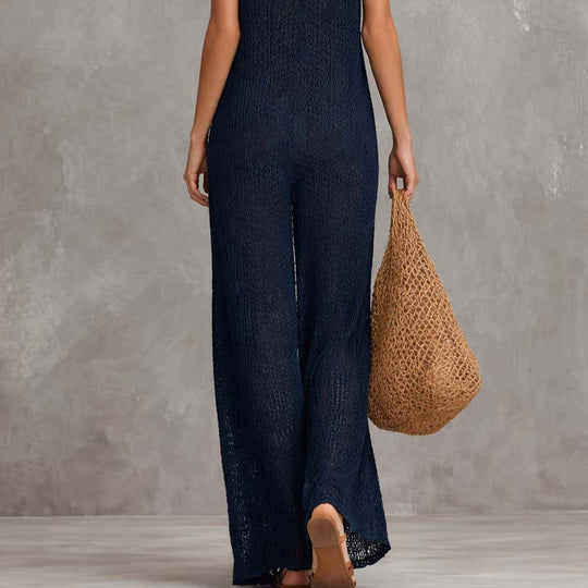 Damen Luftiges Sommerkleid mit seitlichen Taschen und tiefem Ausschnitt Shopnory