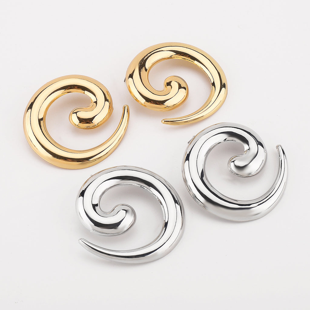 Damen Hängende Ohrringe mit elegantem Spiraldesign Shop Nory