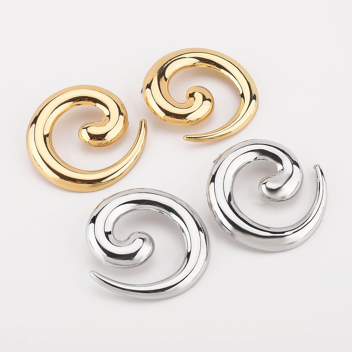 Damen Hängende Ohrringe mit elegantem Spiraldesign Shop Nory
