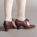 Damen elegante und komfortable Tanzschuhe mit nostalgischem Design und niedriger Absatzhöhe