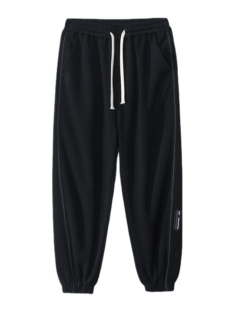 Unisex lässige Freizeit-Jogginghose aus Baumwollmix mit elastischem Bund und Saumbündchen Shop Nory