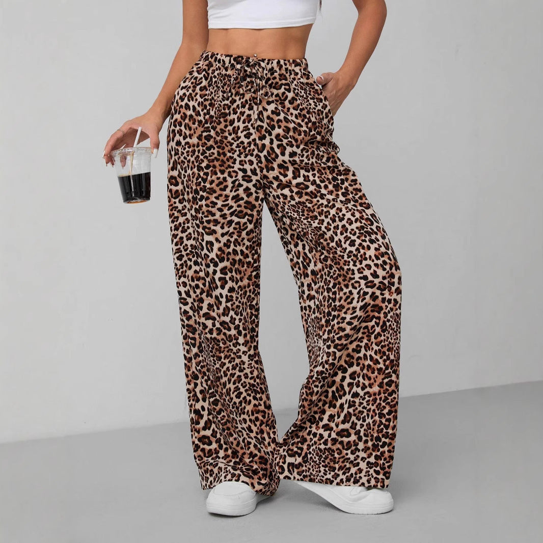 Damen Weite Tiermuster-Hose