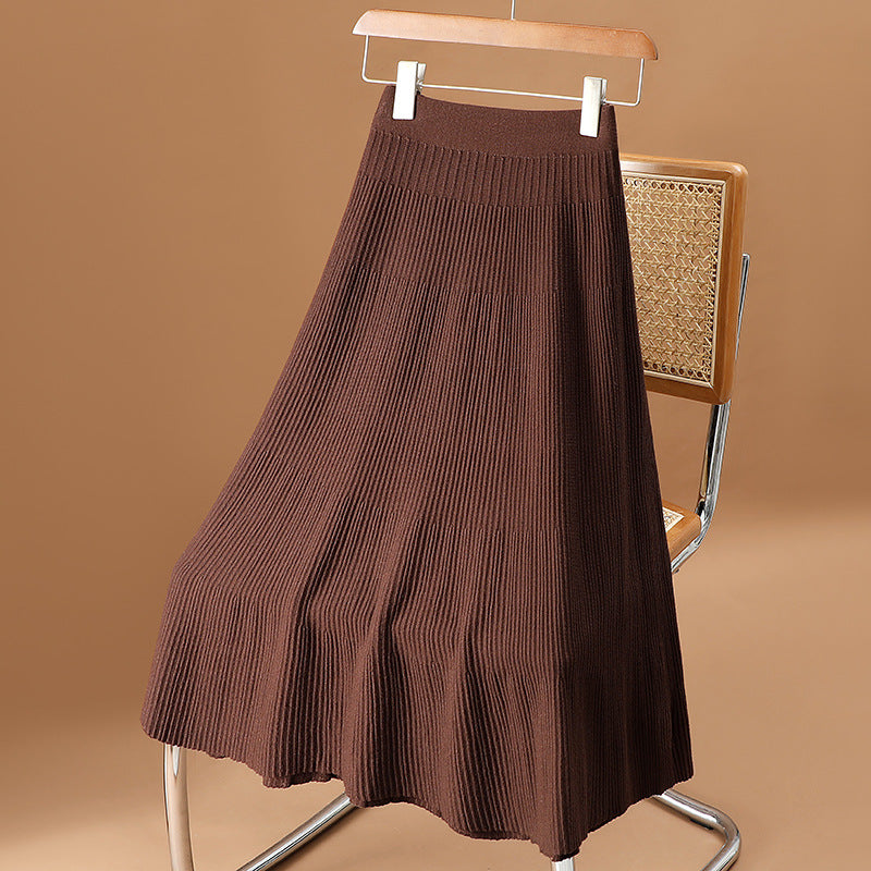 Damen Eleganter und schwingender Plisseerock Shop Nory
