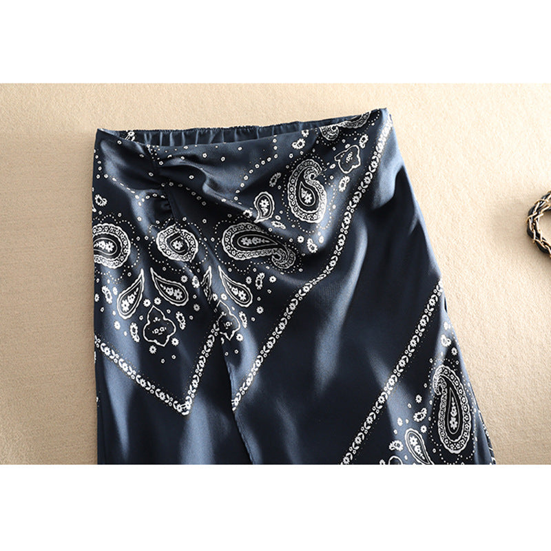 Damen Eleganter langer Rock mit Paisleymuster Shop Nory