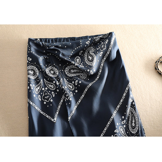 Damen Eleganter langer Rock mit Paisleymuster Shop Nory