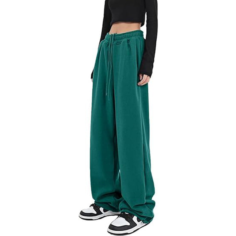 Damen nan locker fallende Sweatpants mit extra weitem Bein, hohem Bund und Kordelzug Shop Nory