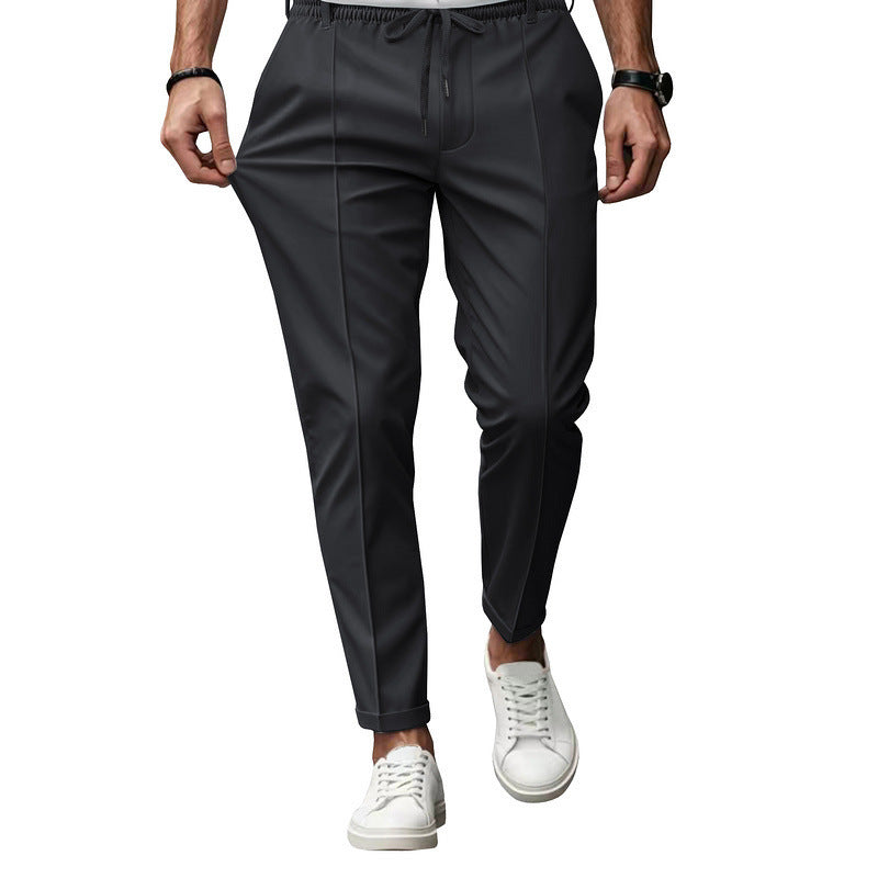 Herren nan tapered Freizeithose mit Bundfalten und elastischem Kordelzug Shop Nory